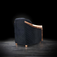 Massimo Collection Living Room in Rose Gold & Black Modern elegant exclusive By Roberto Grassie