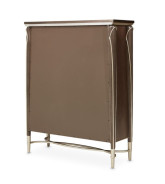 Highboy Vertical Storage Cabinets-Chest Of Drawers Villa Cherrie Hazelnut Collection By Michael Amini