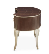 Vanity Desk Mirror Villa Cherrie Hazelnut Collection By Michael Amini
