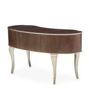 Vanity Desk Mirror Villa Cherrie Hazelnut Collection By Michael Amini