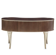 Vanity Desk Mirror Villa Cherrie Hazelnut Collection By Michael Amini