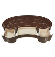 Vanity Desk Mirror Villa Cherrie Hazelnut Collection By Michael Amini