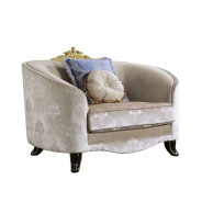 53945 Cream Fabric Sheridan Living Room Collection by Acme Furniture