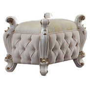 27880Q Fabric & Antique Pearl Finish Bedroom Set Acme Picardy Collection