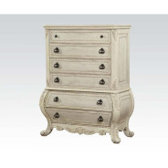 27010Q Bedroom Antique White Wash Finish Ragenardus Collection By Acme Furniture