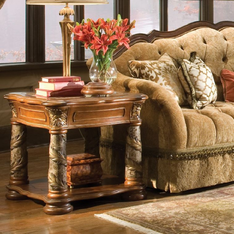 End Table Villa Valencia Collection By Michael Amini