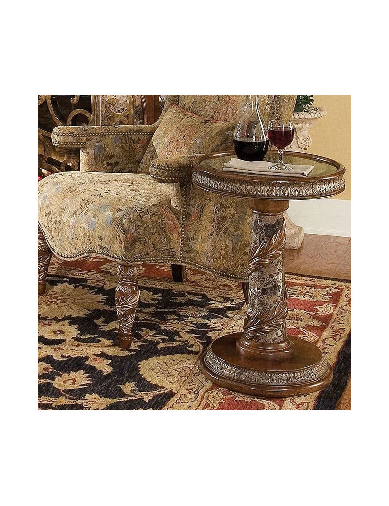 Chair Side Table Villa Valencia Collection by Michael Amini