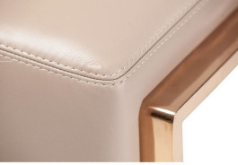 Gianna Leather Sofa - Lt. Coffee By Michael Amini