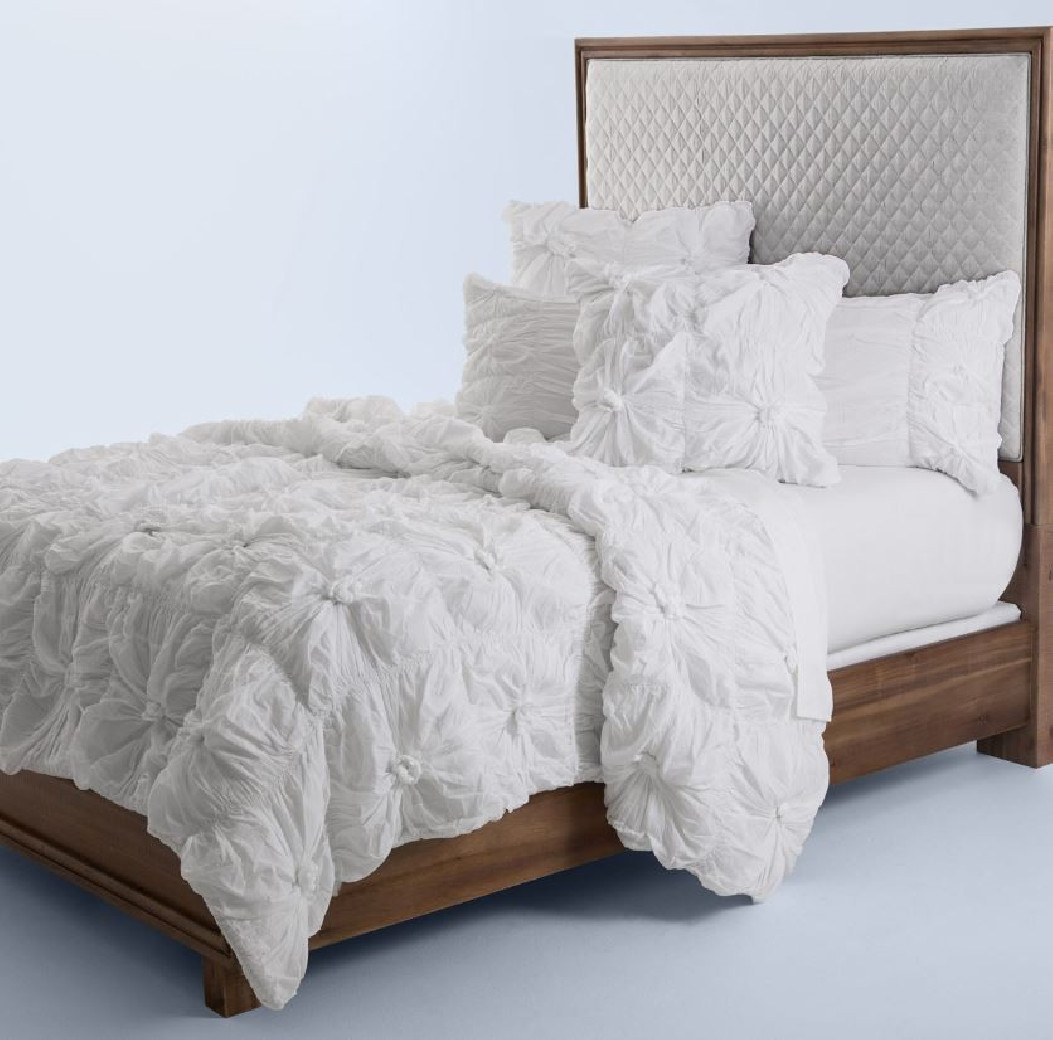 Distinctive Bedding Designs Savanna White Comforter Set By Michael Amini
