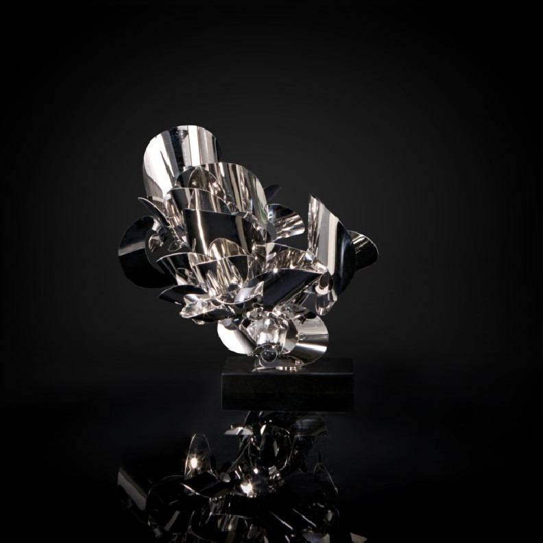 Blooming-2 Sculpture | Silver By Roberto Grassie
