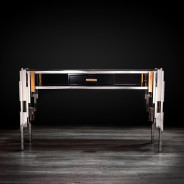 Illusion Rectangular Coffee Table | Silver By Robert Grassie