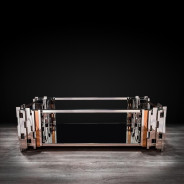 Illusion Rectangular Coffee Table | Silver By Robert Grassie