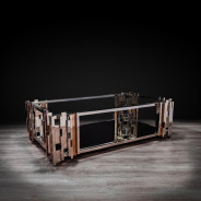 Illusion Rectangular Coffee Table | Silver By Robert Grassie