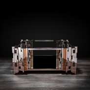 Illusion Square Coffee Table | Silver By Roberto Grassie