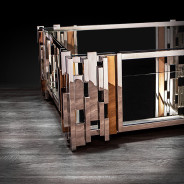 Illusion Square Coffee Table | Silver By Roberto Grassie