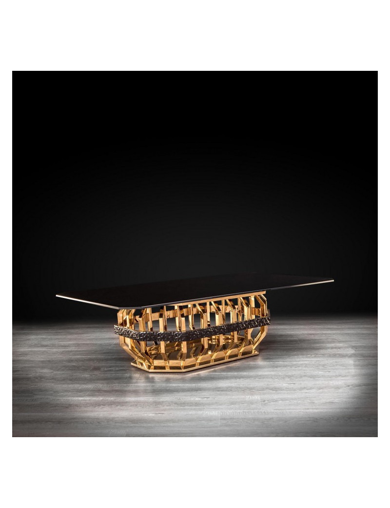 Milano Rectangular Coffee Table | Gold By Roberto Grassie