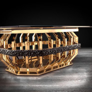 Milano Rectangular Coffee Table | Gold By Roberto Grassie