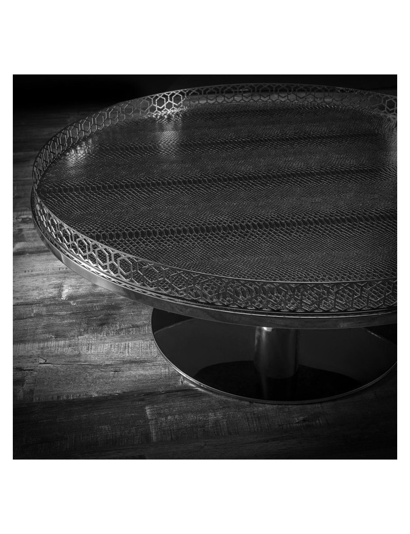 Malena Round Coffee Table | Silver By Roberto Grassie