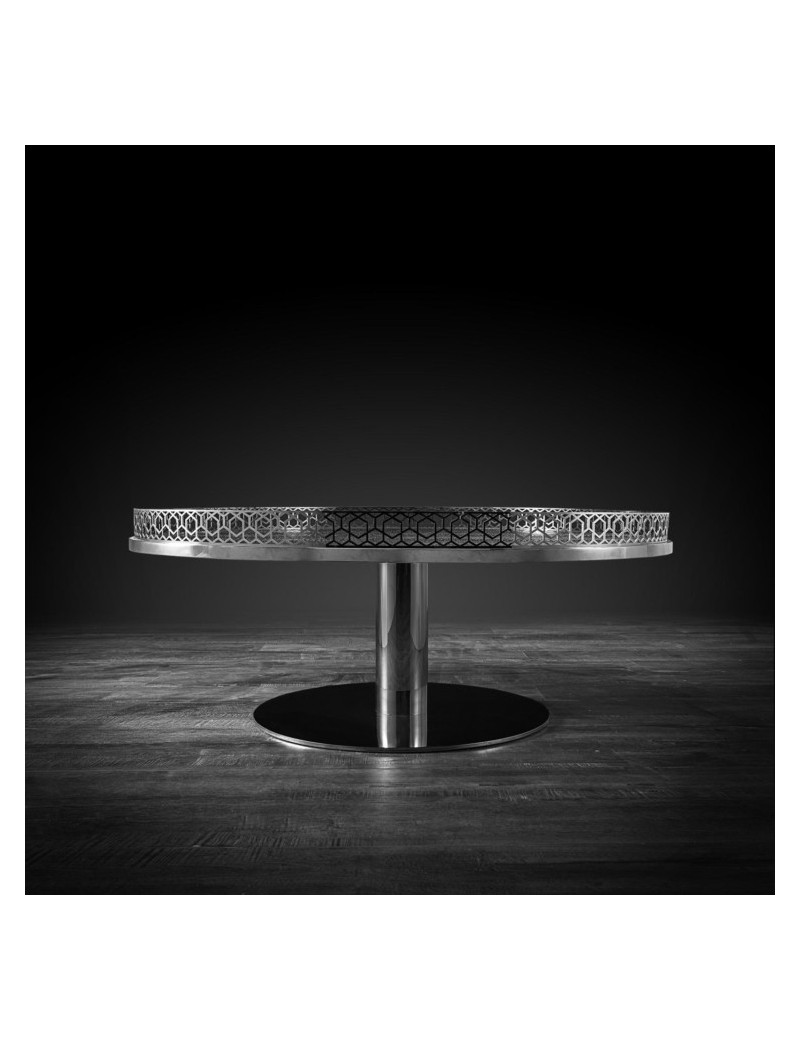 Malena Round Coffee Table | Silver By Roberto Grassie