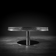 Malena Round Coffee Table | Silver By Roberto Grassie