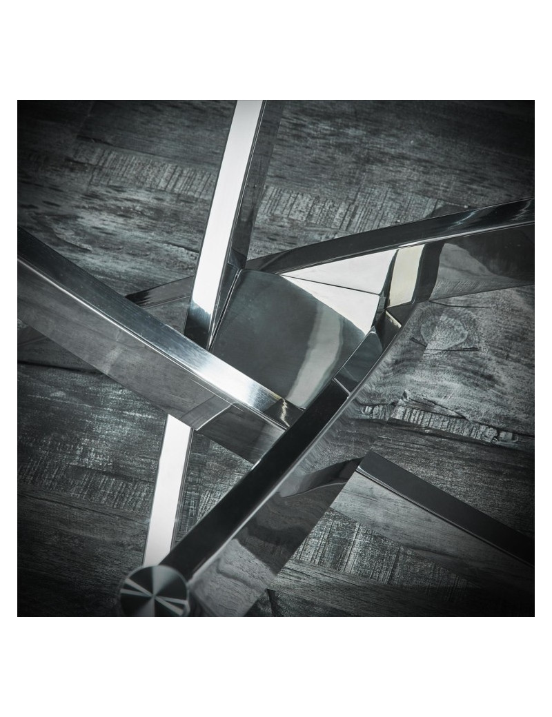 Loki Coffee Table polished stainless steel finish By Roberto Grassie