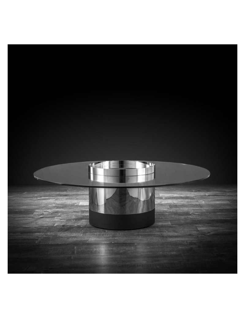 Cerchio Round Coffee Table | Silver By Roberto Grassie