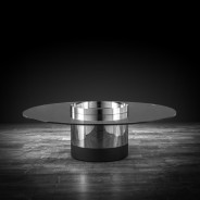 Cerchio Round Coffee Table | Silver By Roberto Grassie
