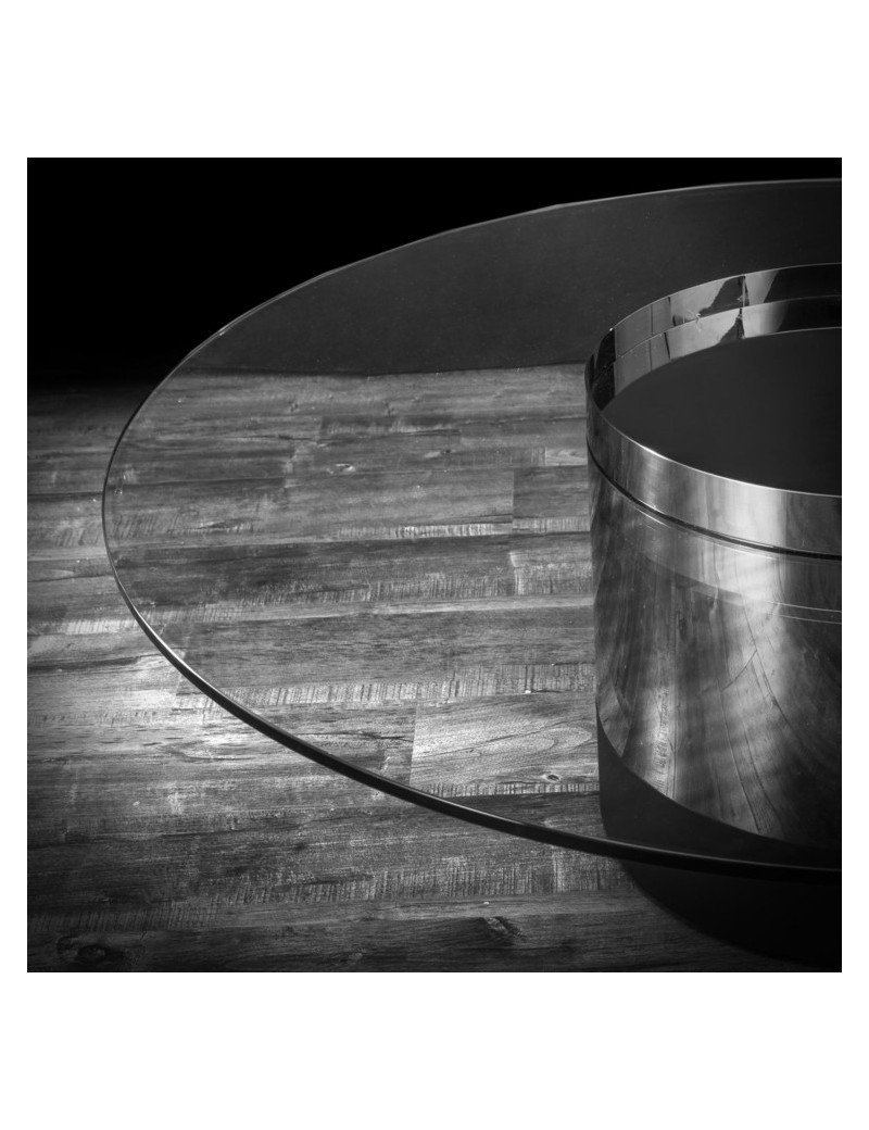 Cerchio Round Coffee Table | Silver By Roberto Grassie