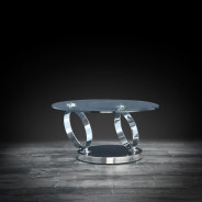 Ring Coffee Table Silver Polished S. Steel By Roberto Grassie