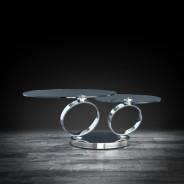Ring Coffee Table Silver Polished S. Steel By Roberto Grassie