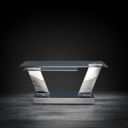 Omnia Coffee Table polished stainless steel base By Roberto Grassie