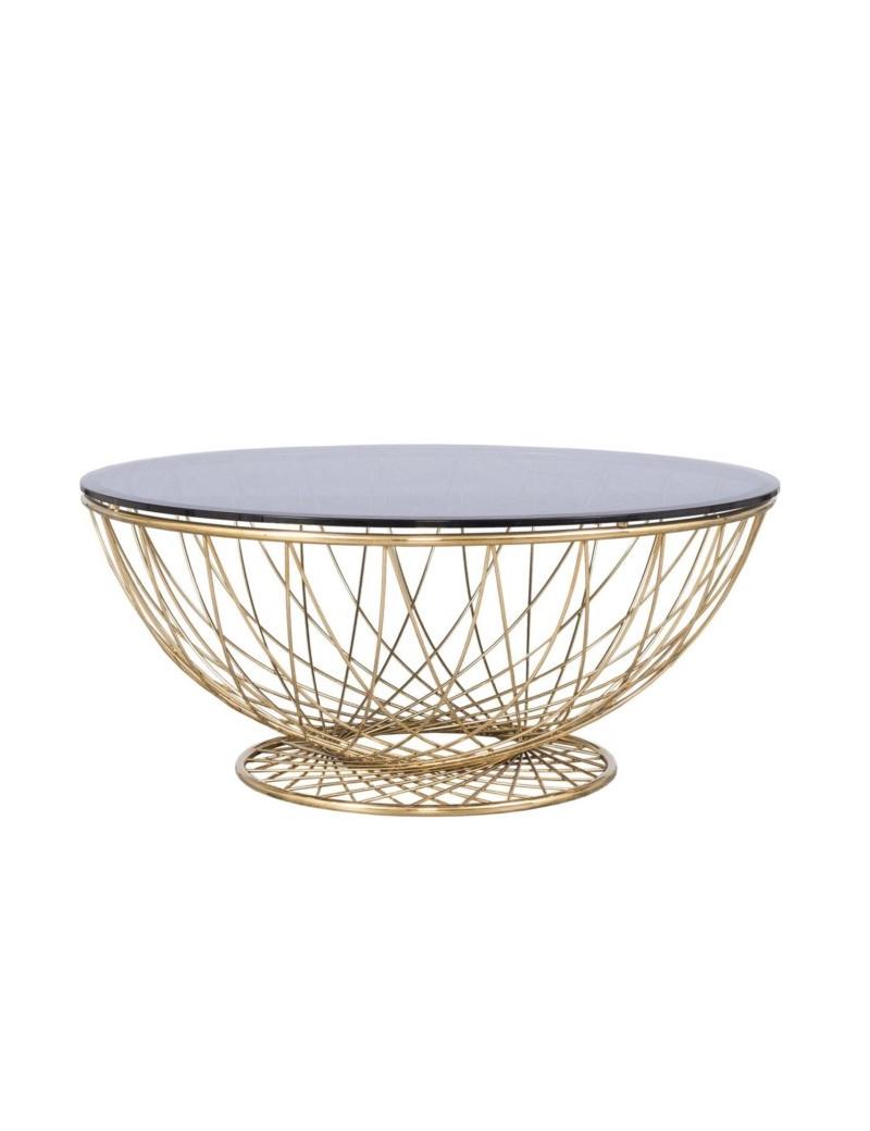 Torcere Coffee Table | Gold By Roberto Grassie