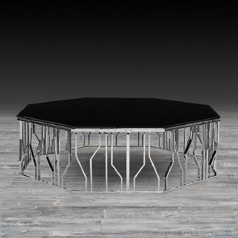 Lorensia Coffee Table | Silver Large By Roberto Grassie