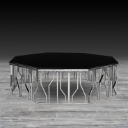 Lorensia Coffee Table | Silver Large By Roberto Grassie