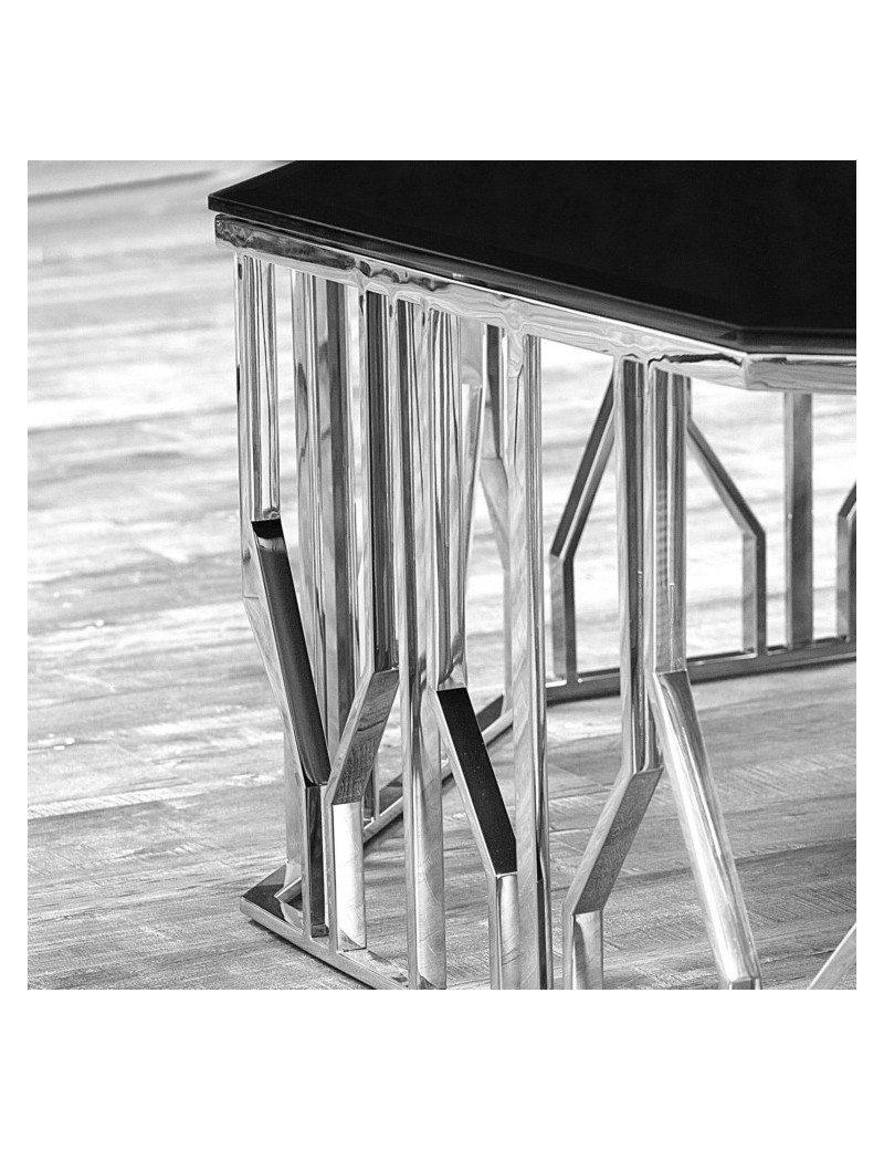 Lorensia Coffee Table | Silver Large By Roberto Grassie