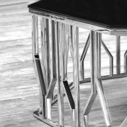Lorensia Coffee Table | Silver Large By Roberto Grassie