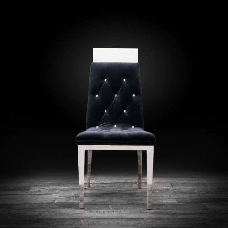 Gianna Silver Dining Chair By Roberto Grassie