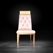Gianna Rose Gold Dining Chair By Roberto Grassie