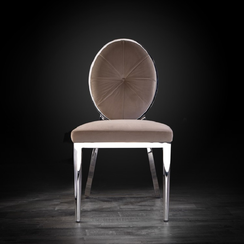 Regina Silver Luxury Dining Chair By Roberto Grassie