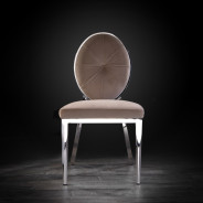 Regina Silver Luxury Dining Chair By Roberto Grassie