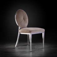 Regina Silver Luxury Dining Chair By Roberto Grassie