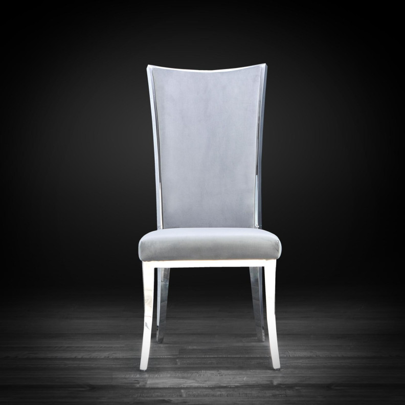 Massimo Silver Dining Chair By Roberto Grassie