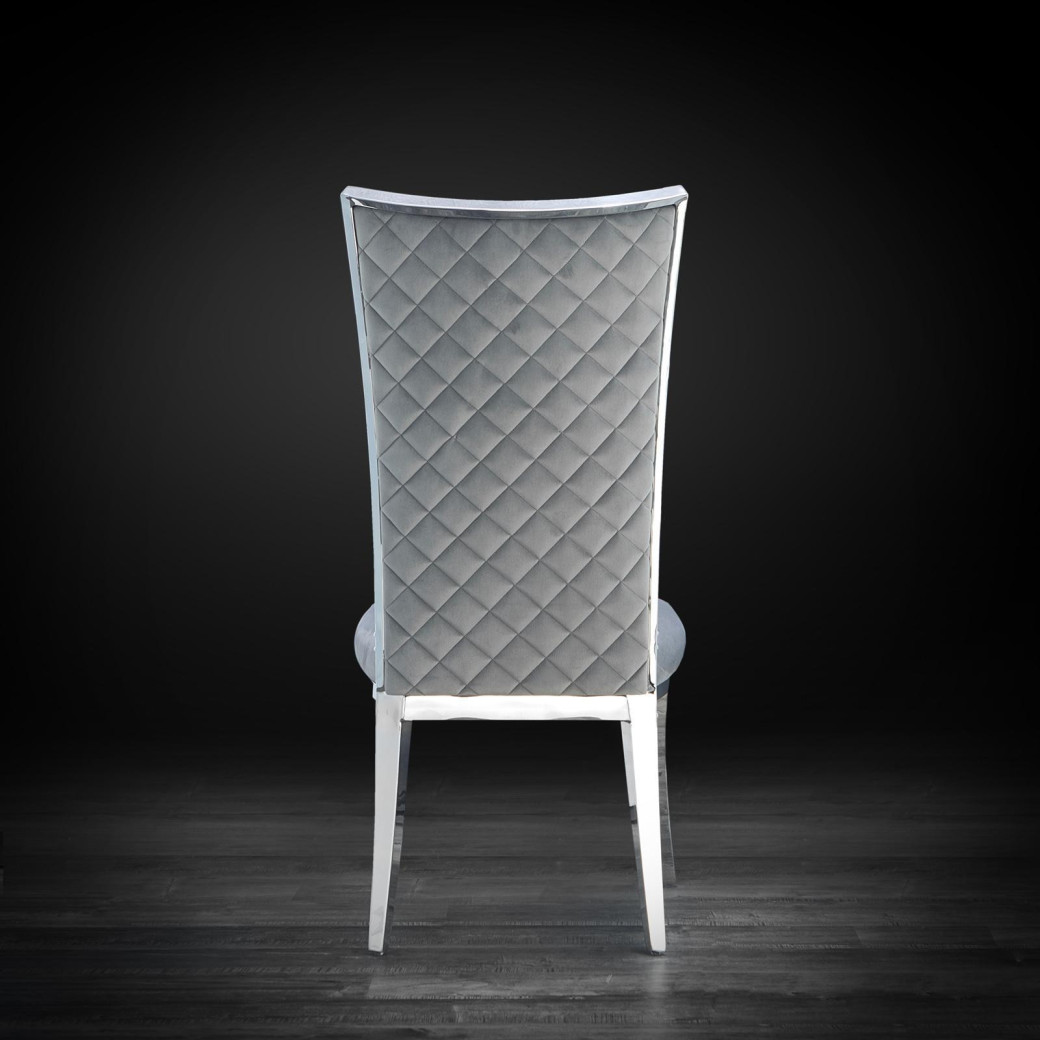 Massimo Silver Dining Chair By Roberto Grassie