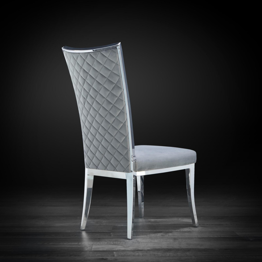 Massimo Silver Dining Chair By Roberto Grassie