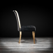 Alanso Gold Dining Black Chair By Roberto Grassie