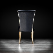 Alanso Gold Dining Black Chair By Roberto Grassie
