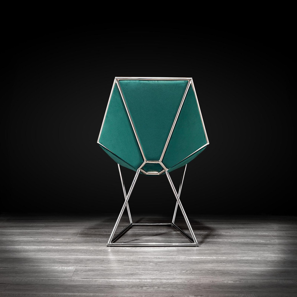 Varossi Silver Dining Chair By Roberto Grassie