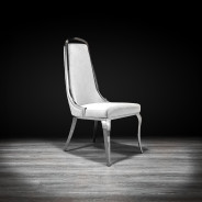 Milano Silver Gray Dining Chair By Roberto Grassie