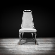 Milano Silver Gray Dining Chair By Roberto Grassie