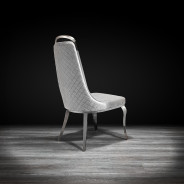 Milano Silver Gray Dining Chair By Roberto Grassie